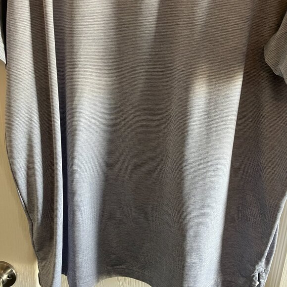 Vineyard Vines Performance Polo Shirt Mens XL Gray & White Striped Golf Shirt. - Picture 9 of 12